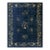 Navy Blue Vase Floral Deco 1920s Antique Chinese Peking Room Size Knotted Rug For Sale