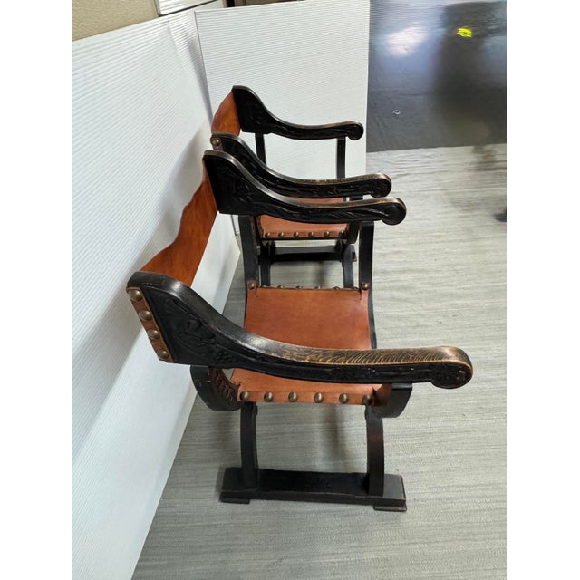 Renaissance-Style Savonarola Chairs, Pair For Sale In San Francisco - Image 6 of 12