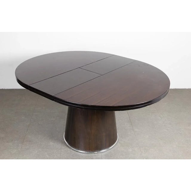 Round Extendable Dining Table, 1970s For Sale - Image 3 of 9