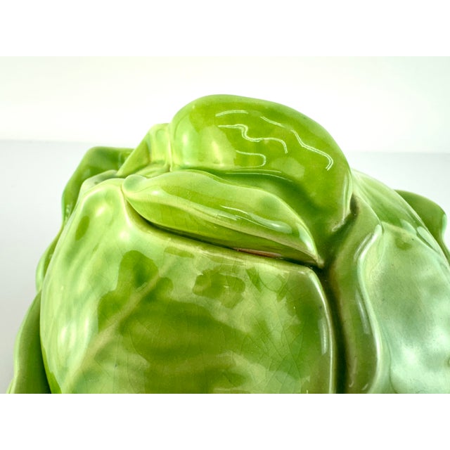 Vintage Mid Century Holland Mold Cabbage Tureen With Underplate For Sale - Image 10 of 10