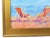 Original impressionist painting of nautical beach chairs on a stretched artist's canvas. Signed by the artist "Charlene...