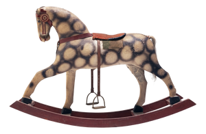 Antique Rocking Horse, Former Czechoslovakia, 1940