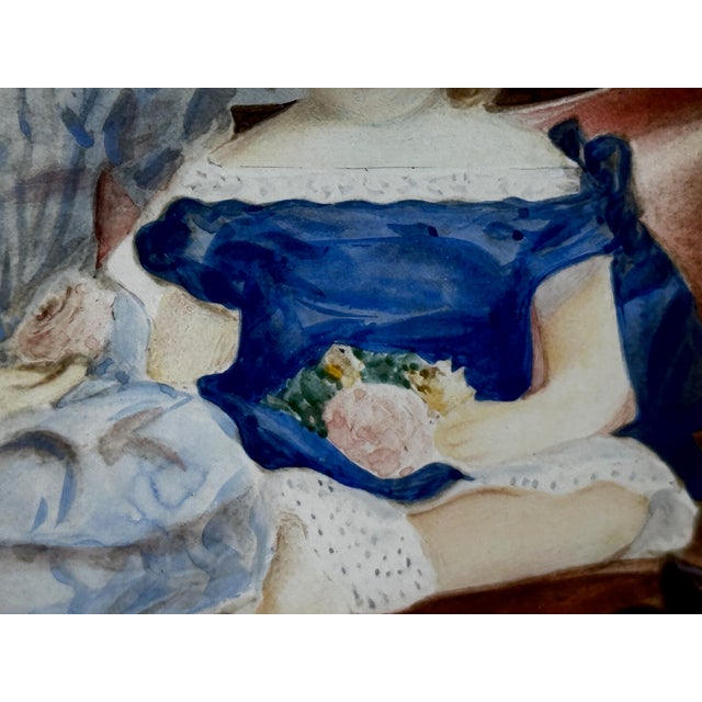 Early 19th Century Painting Captain John Cooke’s Family Group Portrait Louisa & Augusta & Sophia Devonsher C1833 For Sale - Image 10 of 18