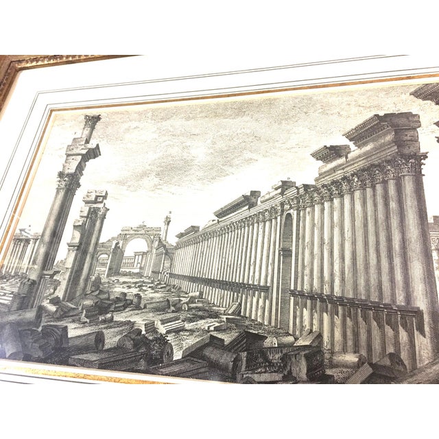 18th Century Set of Three Framed Neo-Classic Etchings the Ruins of Palmyra Robert Wood 1753 For Sale - Image 5 of 11