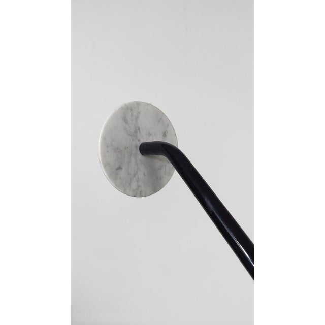 Modernist Coat Rack Stand in Carrara Marble and Black Metal from Fly Line, 1970s For Sale - Image 18 of 18