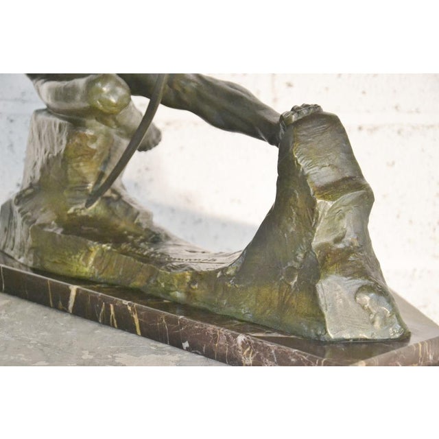 Victor Demanet, Art Deco Archer, 1920s, Bronze For Sale - Image 4 of 15