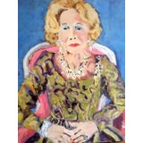 Brooke Astor Original Painting by Sandy Welch For Sale