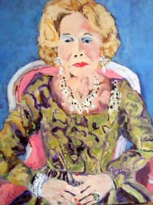 Brooke Astor Original Painting by Sandy Welch