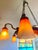 Antique French Art Nouveau Glass Chandelier by Schneider, 1915 For Sale - Image 4 of 8