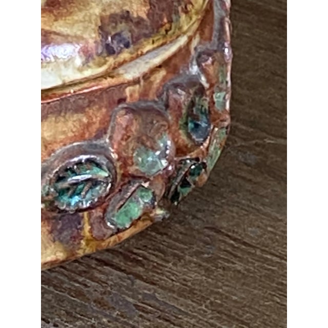 Ceramic Box in Ceramic with Floral Decoration Pattern For Sale - Image 7 of 14