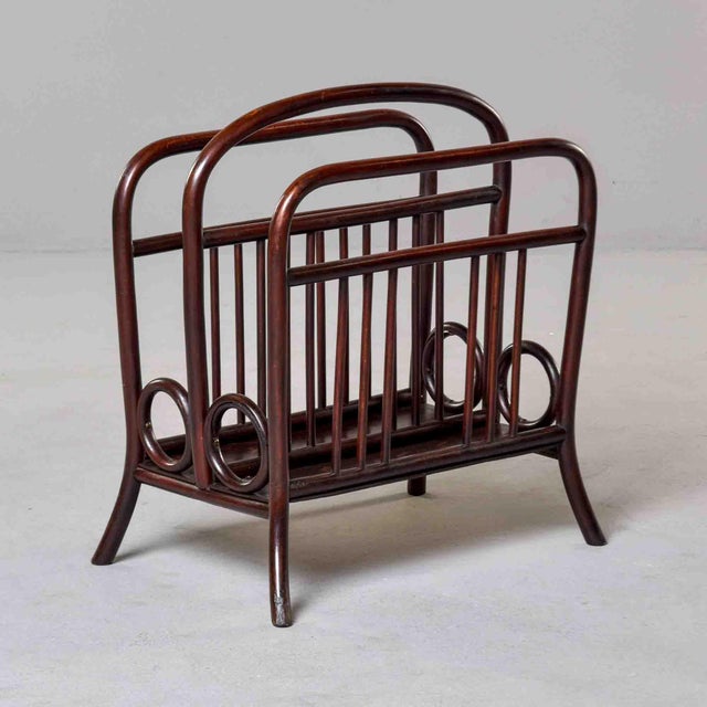 Traditional Thonet Model 33 Bentwood Magazine Rack For Sale - Image 3 of 12