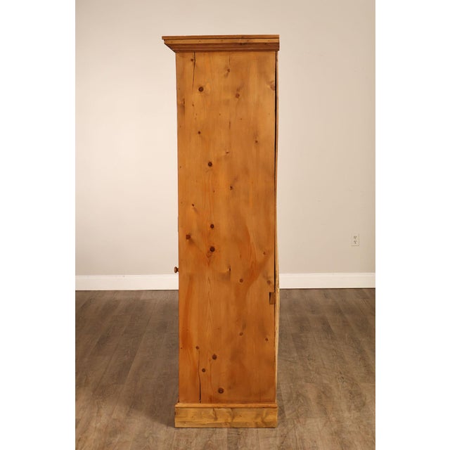 Pine Country Style Armoire Cabinet With Drawers For Sale - Image 16 of 18