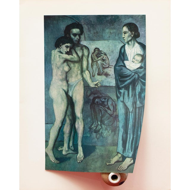 1950s 1952 After Pablo Picasso "La Vie", Period Full-Color Print For Sale - Image 5 of 7