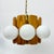 Vintage Pine Wooden Chandelier with Glass Globes, 1970s For Sale - Image 4 of 18