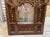 Wood Vintage Indian Hand-Carved Teak Architectural Shutter Mirror, 32" For Sale - Image 7 of 18