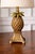 Late 20th Century Petite Tropical Palm Tree & Pineapple Table Lamps With Linen Drum Shades – Hollywood Regency Coastal Style, 16” H - a Pair For Sale - Image 9 of 10