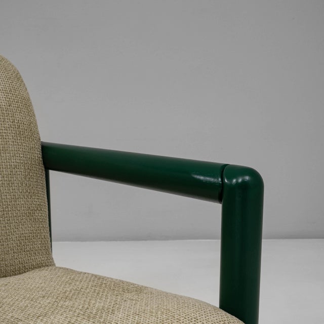 20th Century Czech Lounge Chairs With Green Tubular Frames - A Pair For Sale - Image 13 of 18