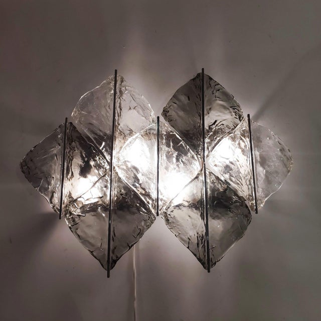 Large Italian Wall Sconce from Zero Quattro, 1970s For Sale - Image 4 of 14