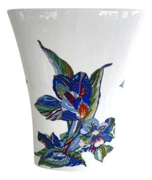 Large Porcelain Flower Vase by Brigitte Doege for Rosenthal, 1990s