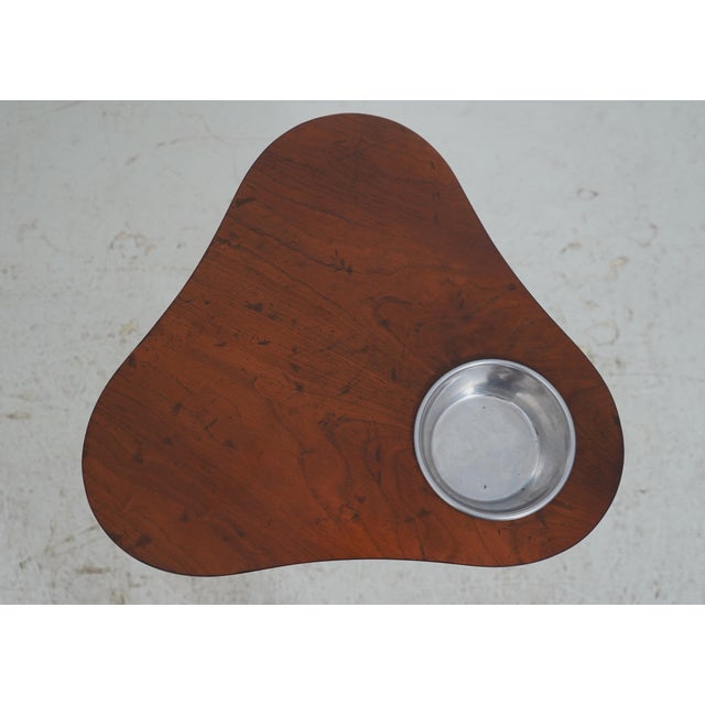 Traditional Baker Walnut 3 Tier Wine Table For Sale - Image 3 of 16