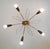 Vintage Sputnik Brass Ceiling Lamp with 5 Arms, 1950s For Sale - Image 11 of 11