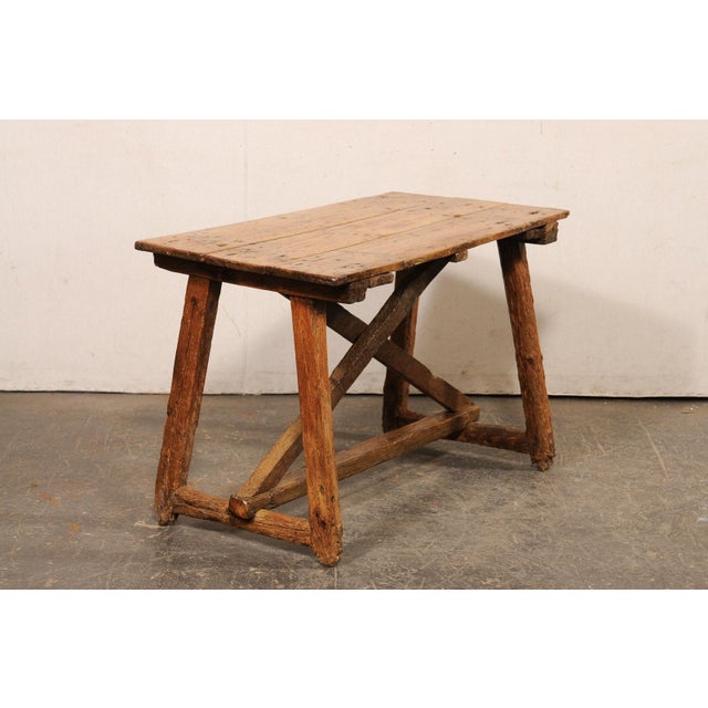 18th Century 18th C. Rustic Spanish Table or Small Desk For Sale - Image 5 of 11