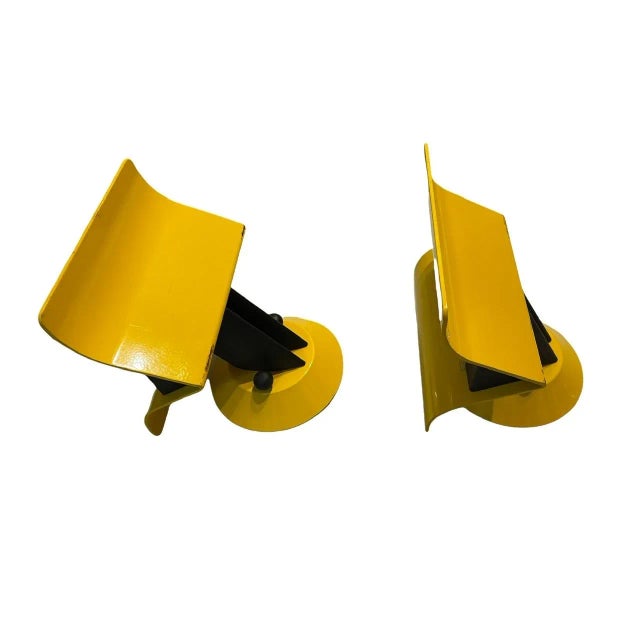 Mid-Century Italian Yellow Metal Sconces, Set of 3 For Sale - Image 10 of 12