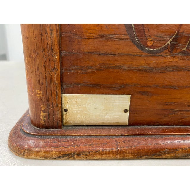 Brown 19th Century French Cash Register For Sale - Image 8 of 9