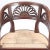 Brown Italian Walnut Open Arm Chairs With Cord Seats and Cut Out Design. Circa 1800. A Pair For Sale - Image 8 of 11