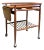 Mid Century Modern Drop-Leaf Rolling Dry Bar | in Style of Arthur Umanoff For Sale