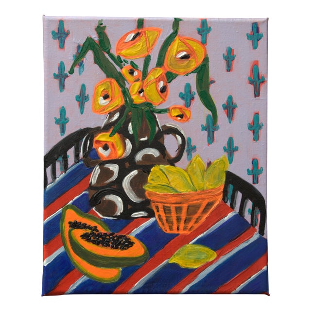 Natalia Vypritskaia, Citrus Morning, Acrylic on Canvas For Sale