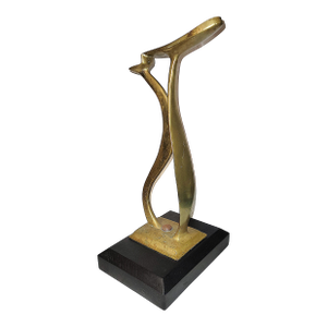 1950s Modern Art Brass Bootstand