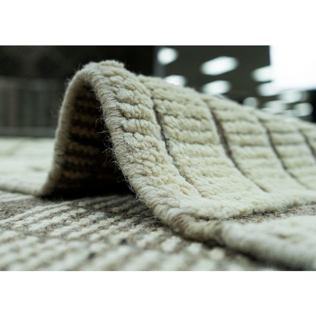 Textile Turkish Modern Handmade Rug 10'6" x 14'7" #20668 For Sale - Image 7 of 8