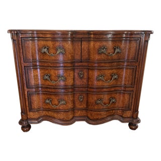 Vintage Burlwood Drexel Chest of Drawers For Sale