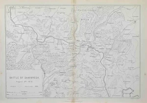 Battle of Saarbruck Lithograph by R. Walker, 1872
