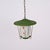 Mid-Century Italian Round Opaline Glass and Brass Green Lantern Chandelier, 1950s For Sale - Image 18 of 18