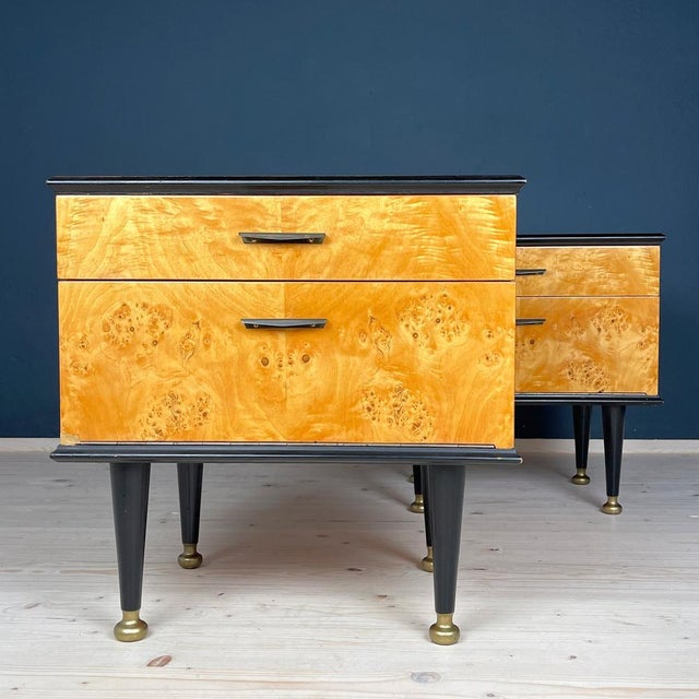 Mid-Century Bedside Tables, Former Yugoslavia, 1970s, Set of 2 For Sale - Image 11 of 14