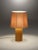Chocolate Brown Medium Sonora Linen Table Lamp by Nassi For Sale - Image 9 of 14