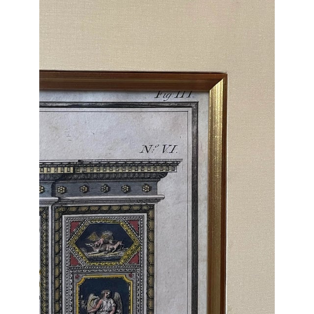 Early 19th Century Italian Neoclassical Architectural Engravings of the Vatican Loggias For Sale - Image 5 of 8
