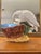 Mid 20th Century Large Majolica Swan Planter or Cache Pot in the Barbotine Style For Sale In New Orleans - Image 6 of 11