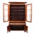 American Classical American Empire Step Back Cupboard With Mullioned Doors C1840 For Sale - Image 3 of 16