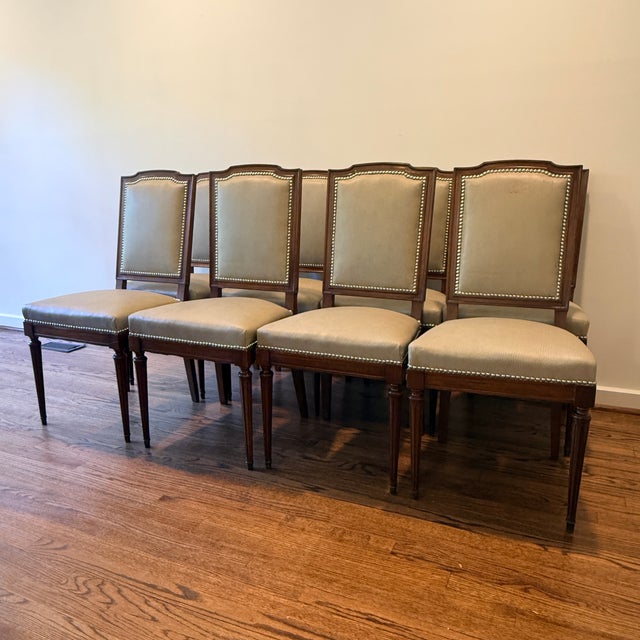 Set of 6 Vintage Louis Style Dining Chairs For Sale - Image 13 of 14