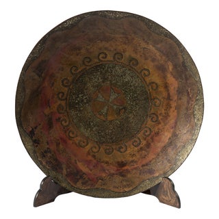 Bronze Plate by Claude Linossier, 1920s For Sale