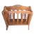 1980s Vintage Spindle Wood Magazine Record Rack For Sale