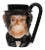Mid Century Vintage English Decorative Chimpanzee Toby Style Mug For Sale