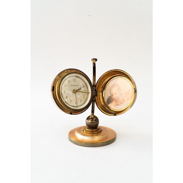 Table Clock from Europa, Vienna, Austria, 1950s For Sale - Image 14 of 14