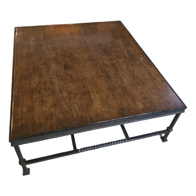 Paul Ferrante Walnut Coffee Table For Sale