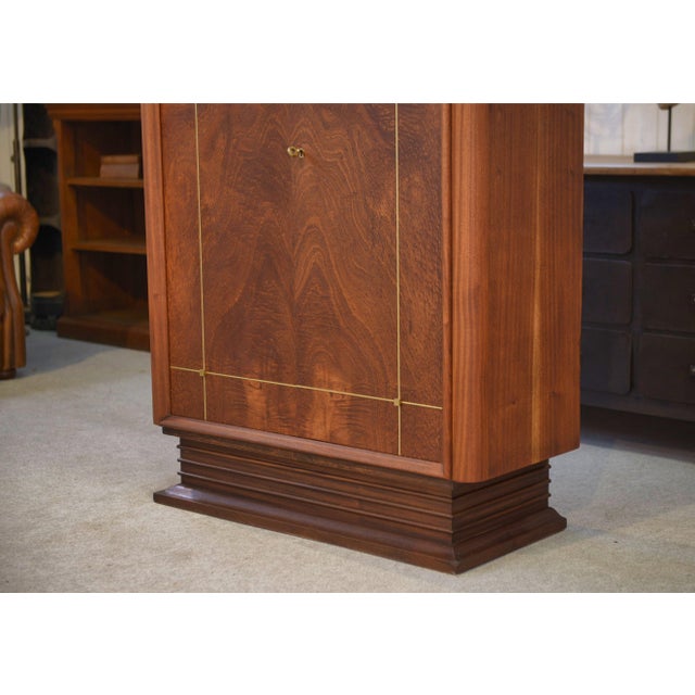Art Deco Wooden Wardrobe by A. Bicchierini, 1940s For Sale - Image 3 of 14