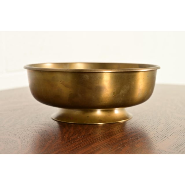 Art Deco Roycroft Arts & Crafts Brass Fruit Bowl or Centerpiece Bowl For Sale - Image 3 of 12