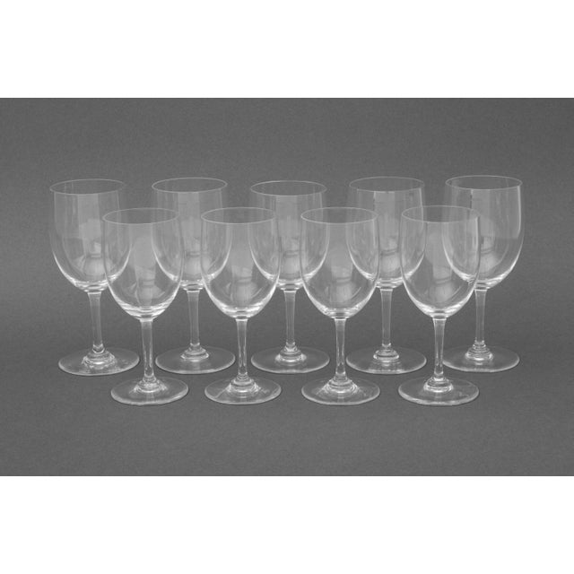 Baccarat Crystal Partial Drinkware Service, each marked "Baccarat France" and comprising: (1) bedside carafe, (5) red wine...
